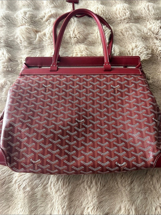 Goyard Handbags - Goyard Fashion Bag Sac Saint Leger Goyardine Tote Red
